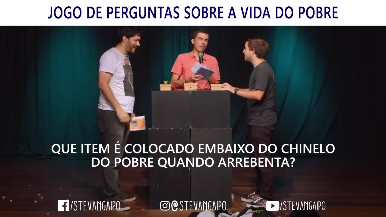 Jogo de perguntas sobre vida de pobre
